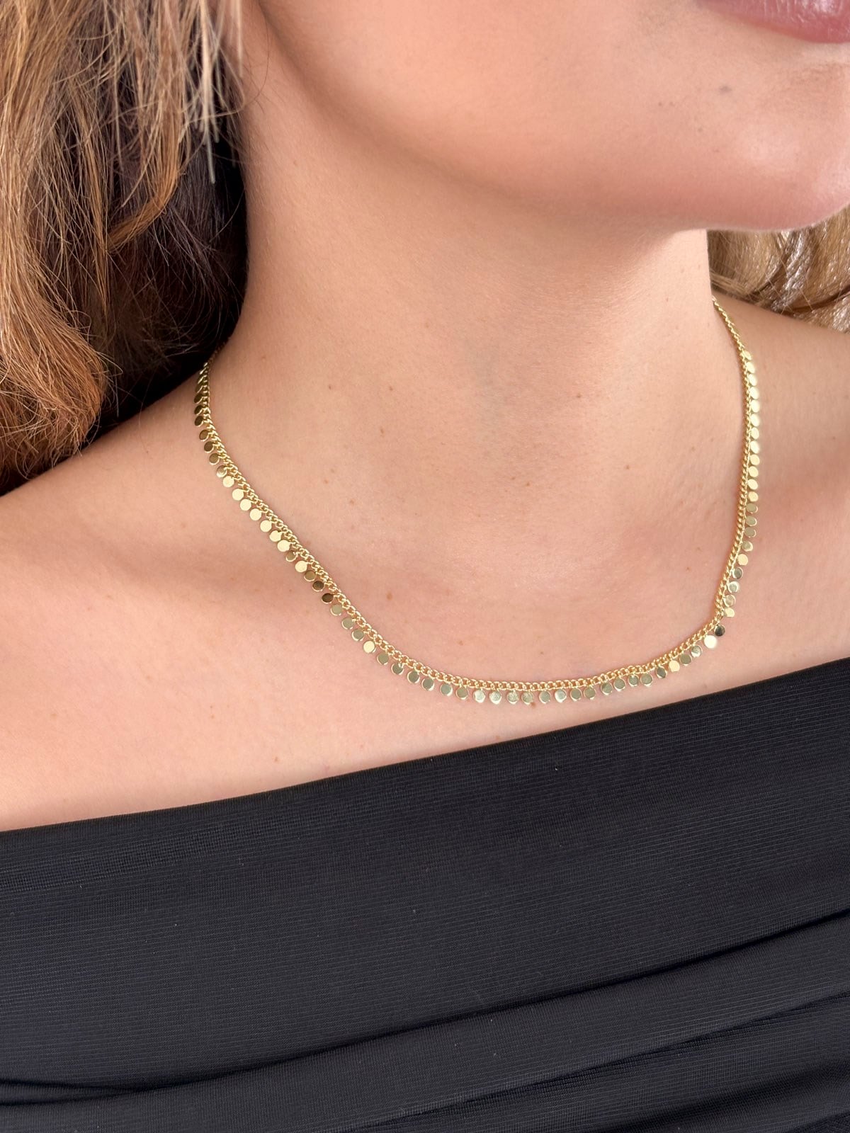 Pul Sıralı Zincir Kolye