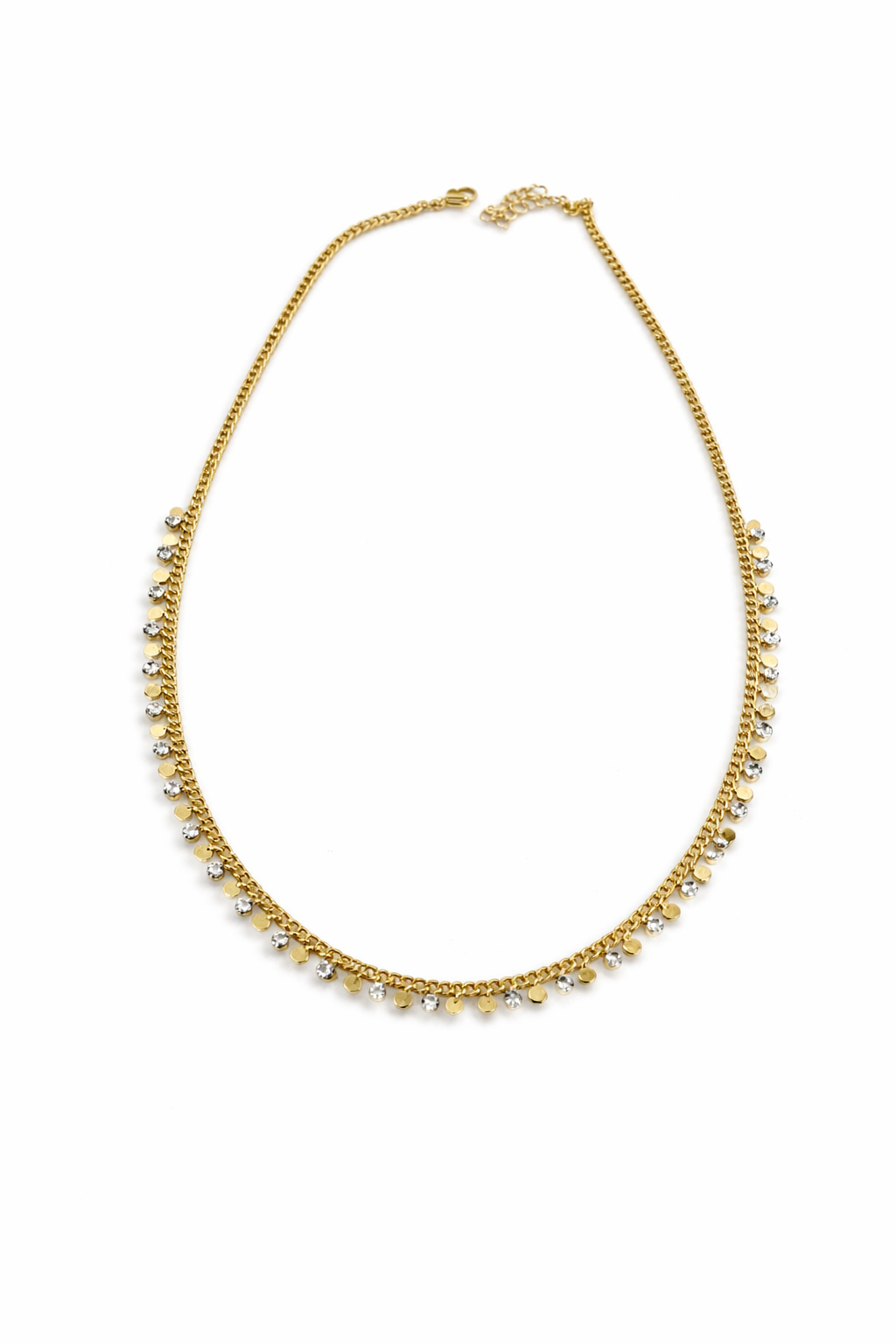 Taş ve Pul Sıralı Kolye