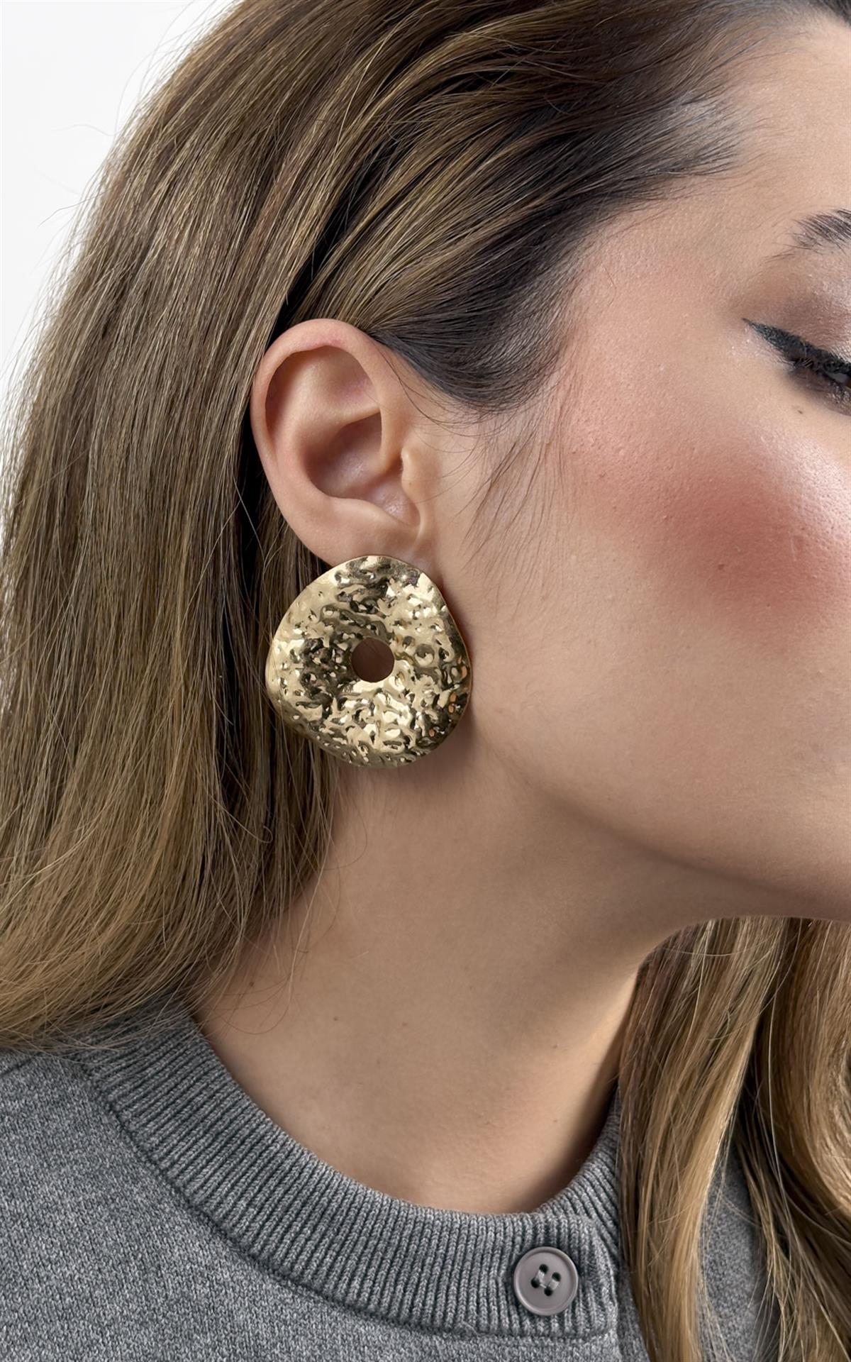 Daire Dövme Plaka Küpe