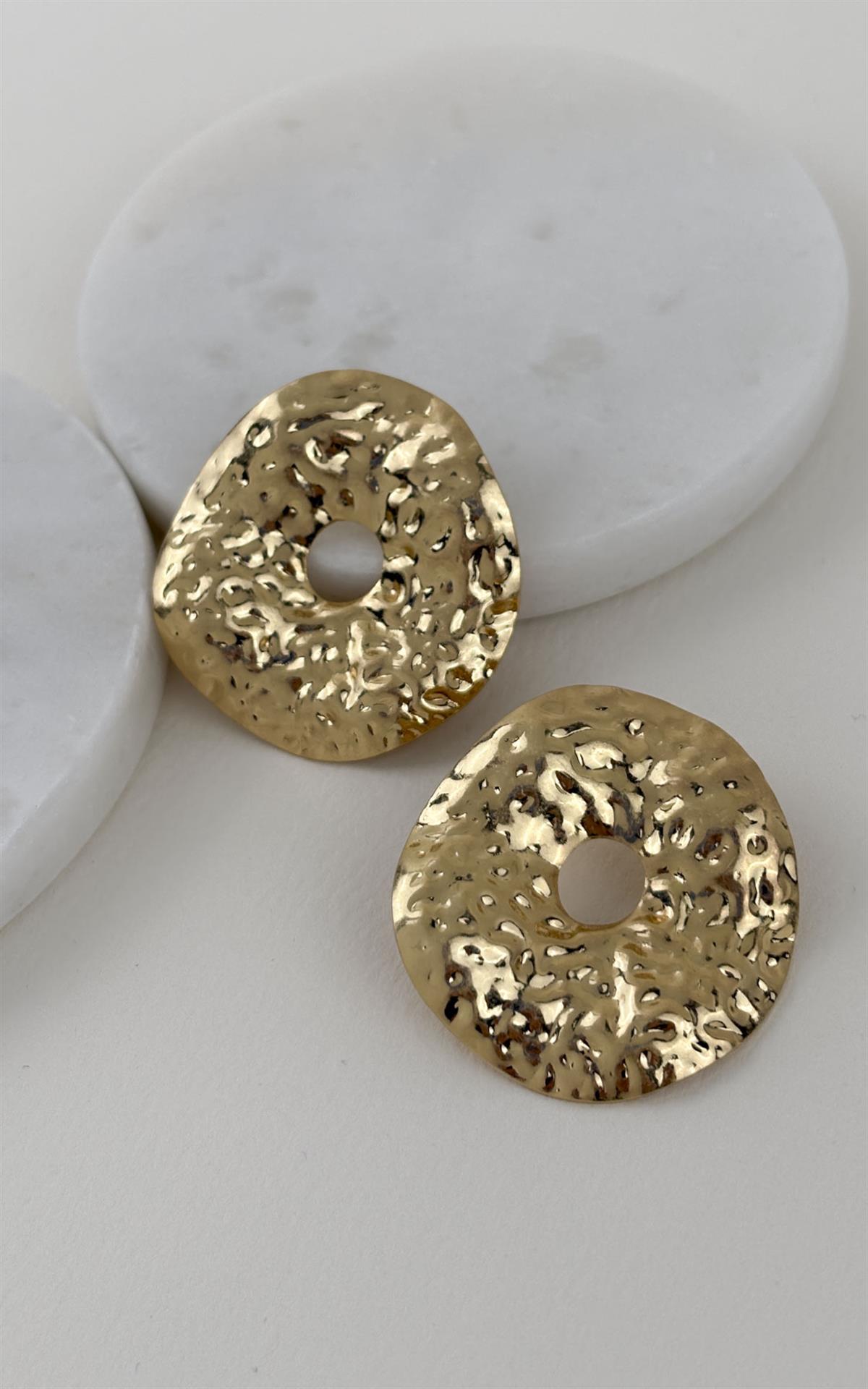 Daire Dövme Plaka Küpe