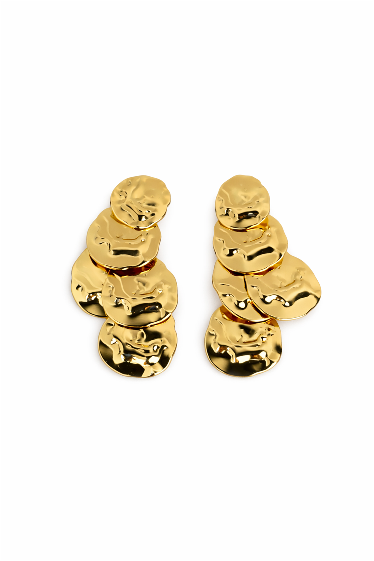 Ezme Plaka Sıralı Küpe