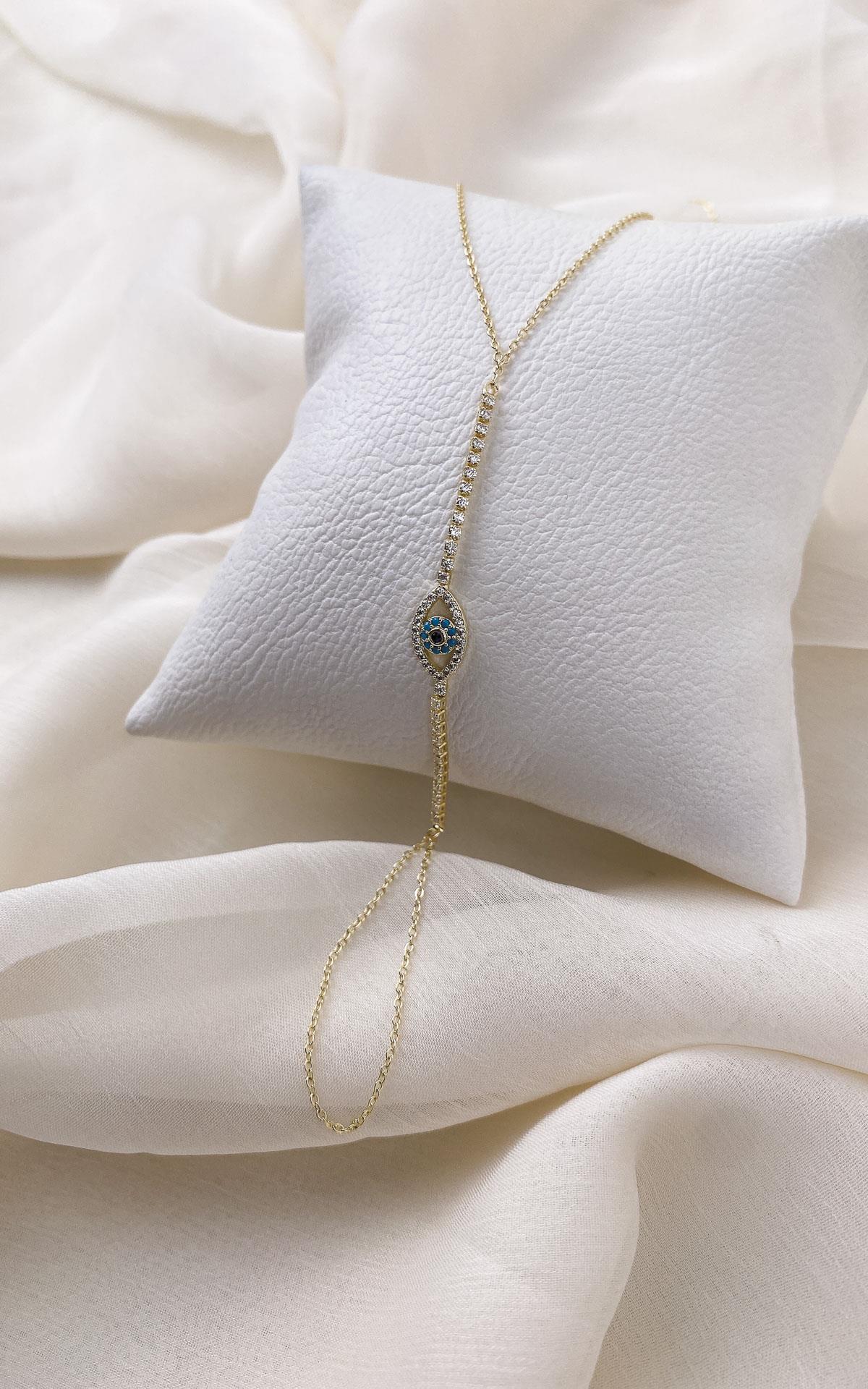 Göz Figürlü Taşlı Gold Şahmeran