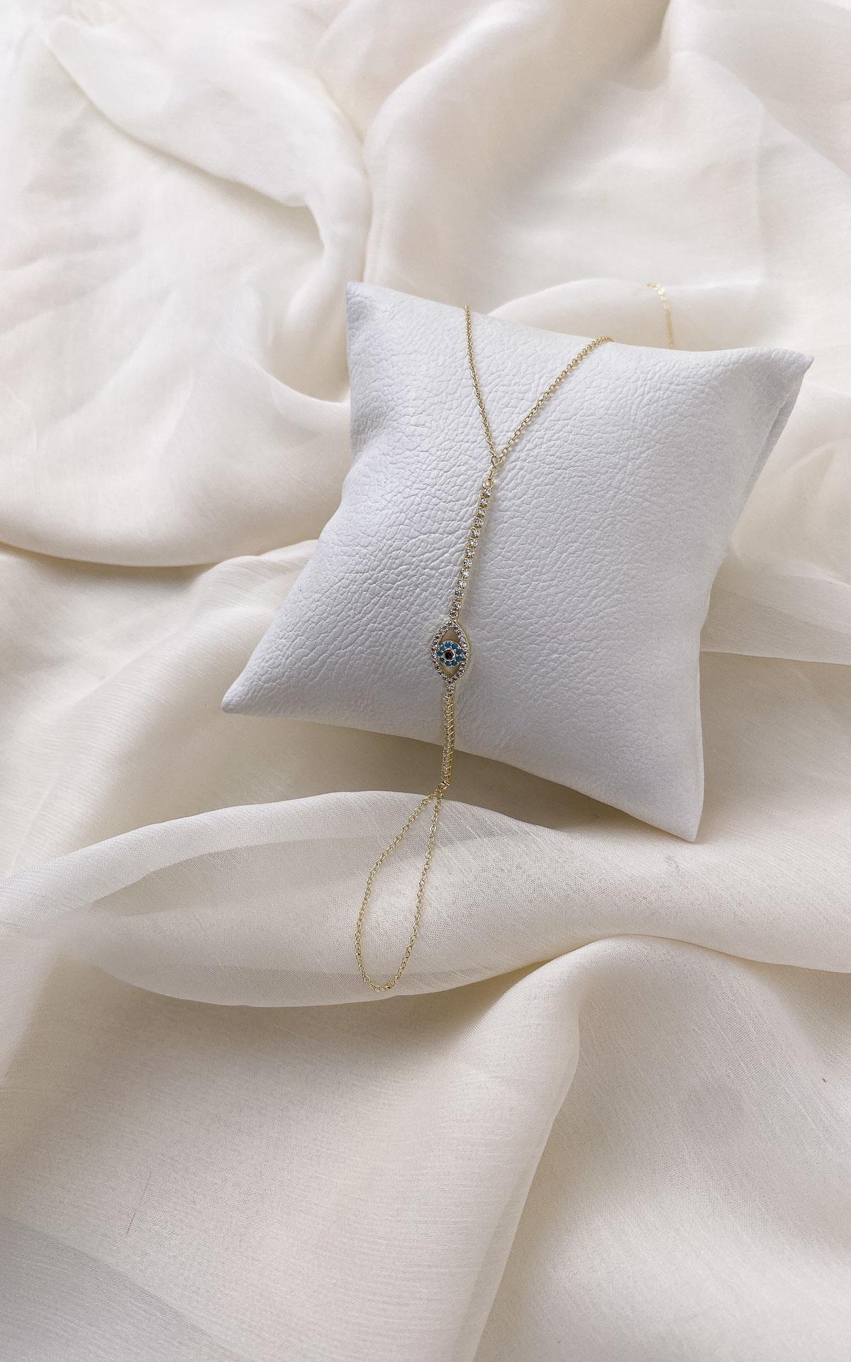 Göz Figürlü Taşlı Gold Şahmeran