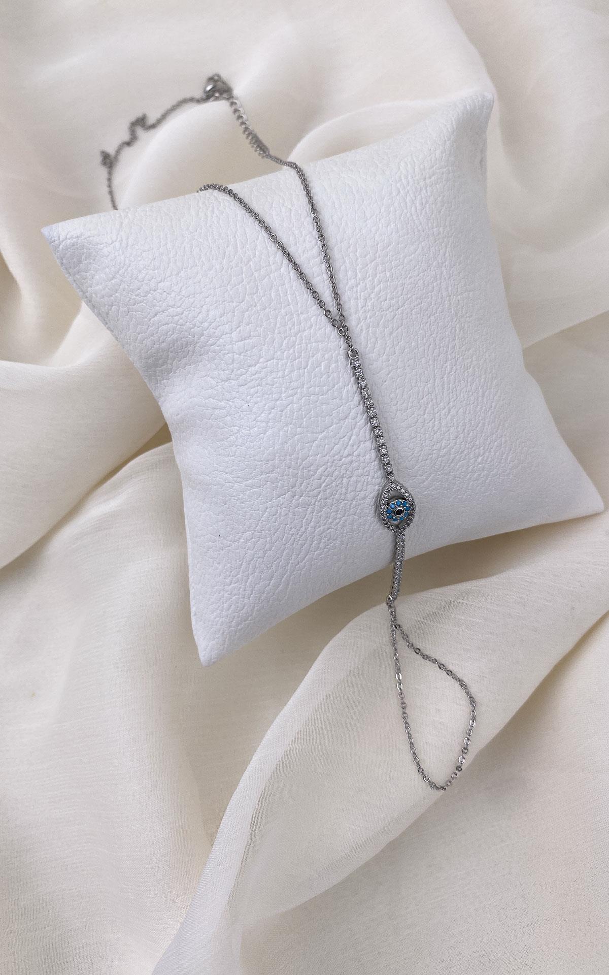 Göz Figürlü Taşlı Gümüş Şahmeran