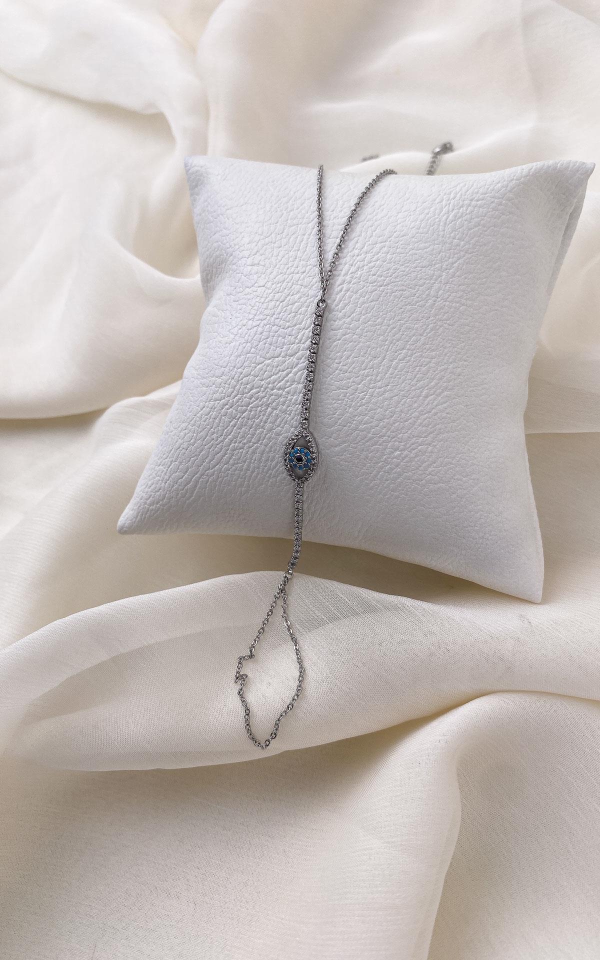 Göz Figürlü Taşlı Gümüş Şahmeran