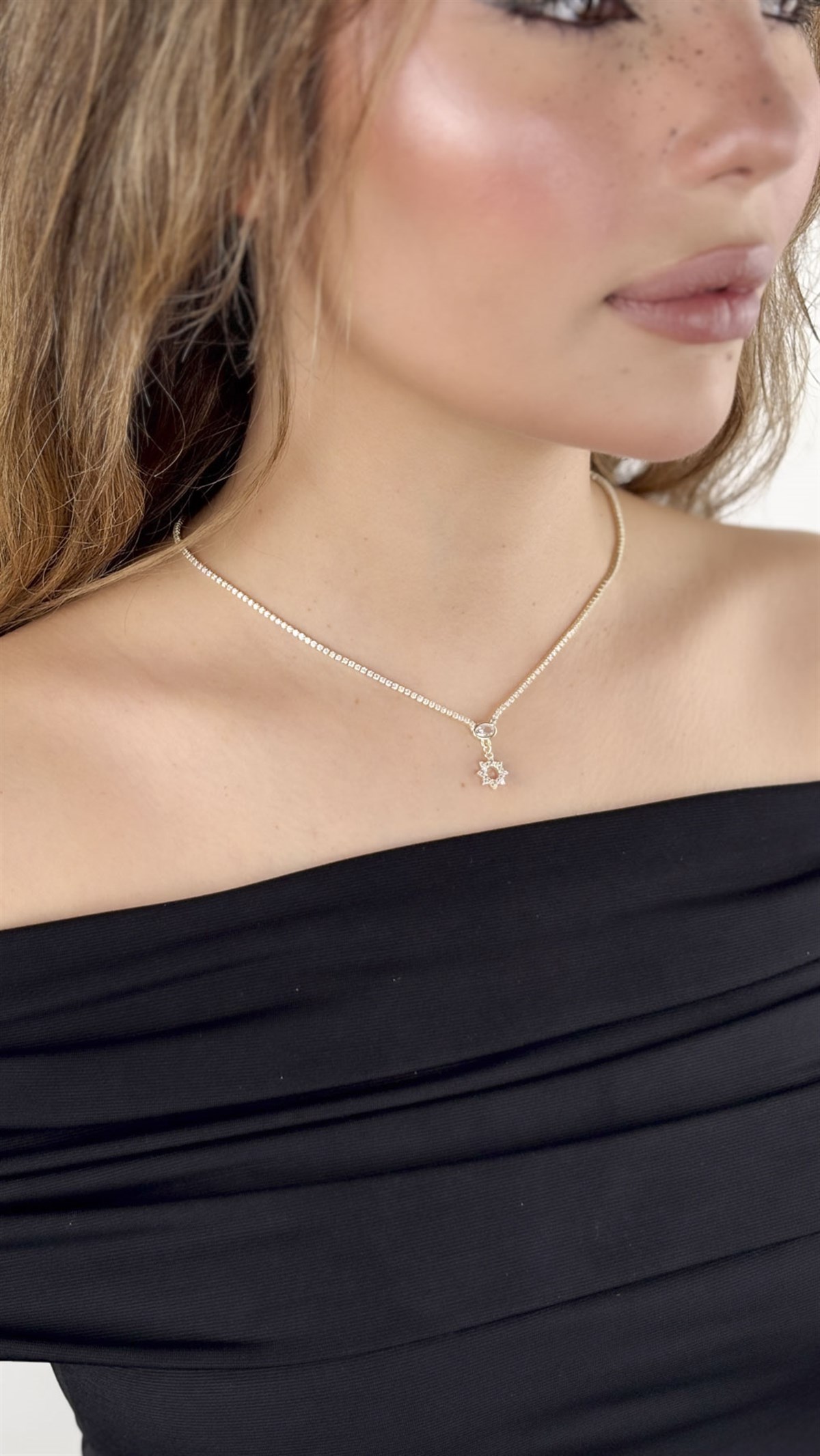 Güneş Figürlü Su Yolu Kolye