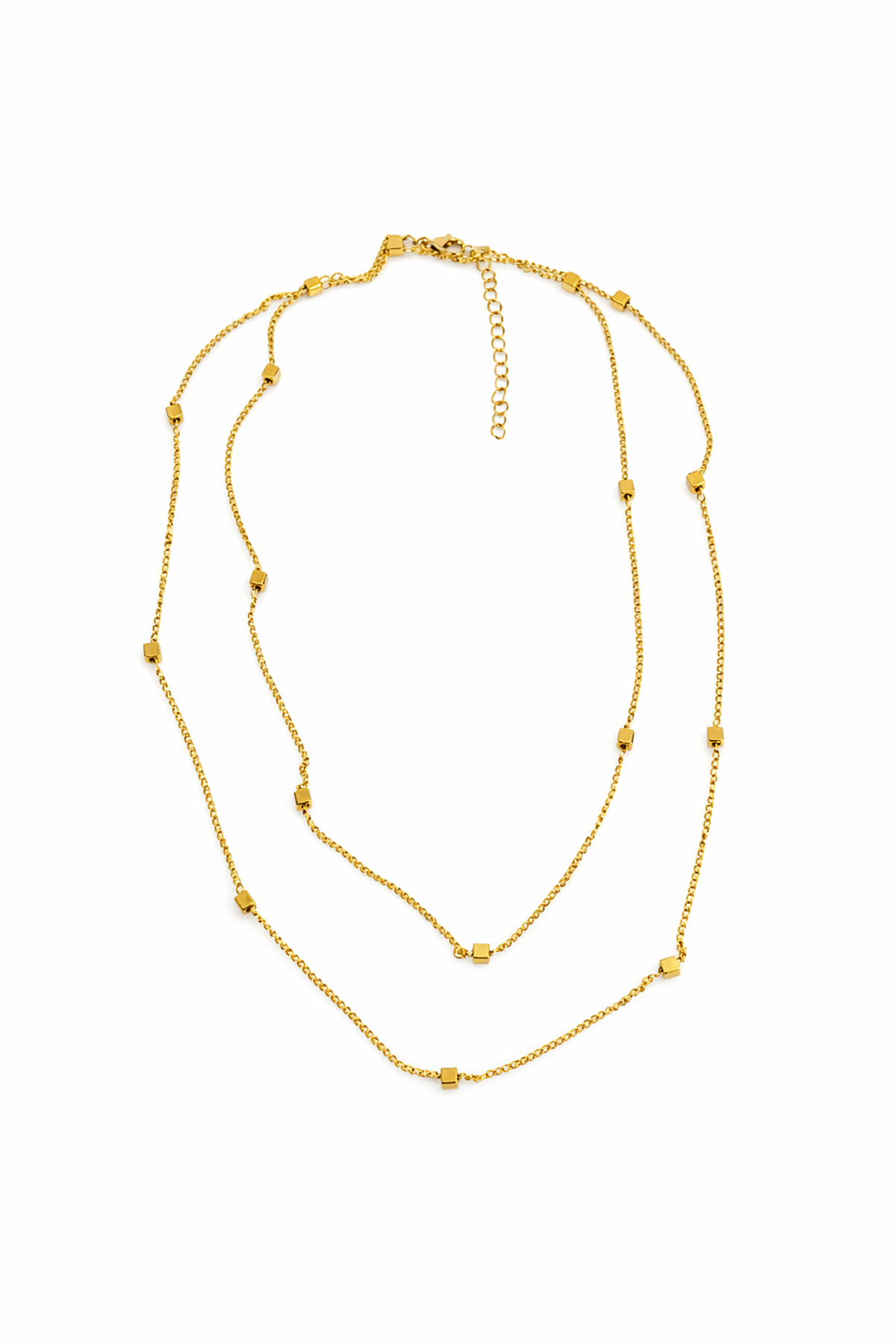 Küp Sıralı Zincir Kolye