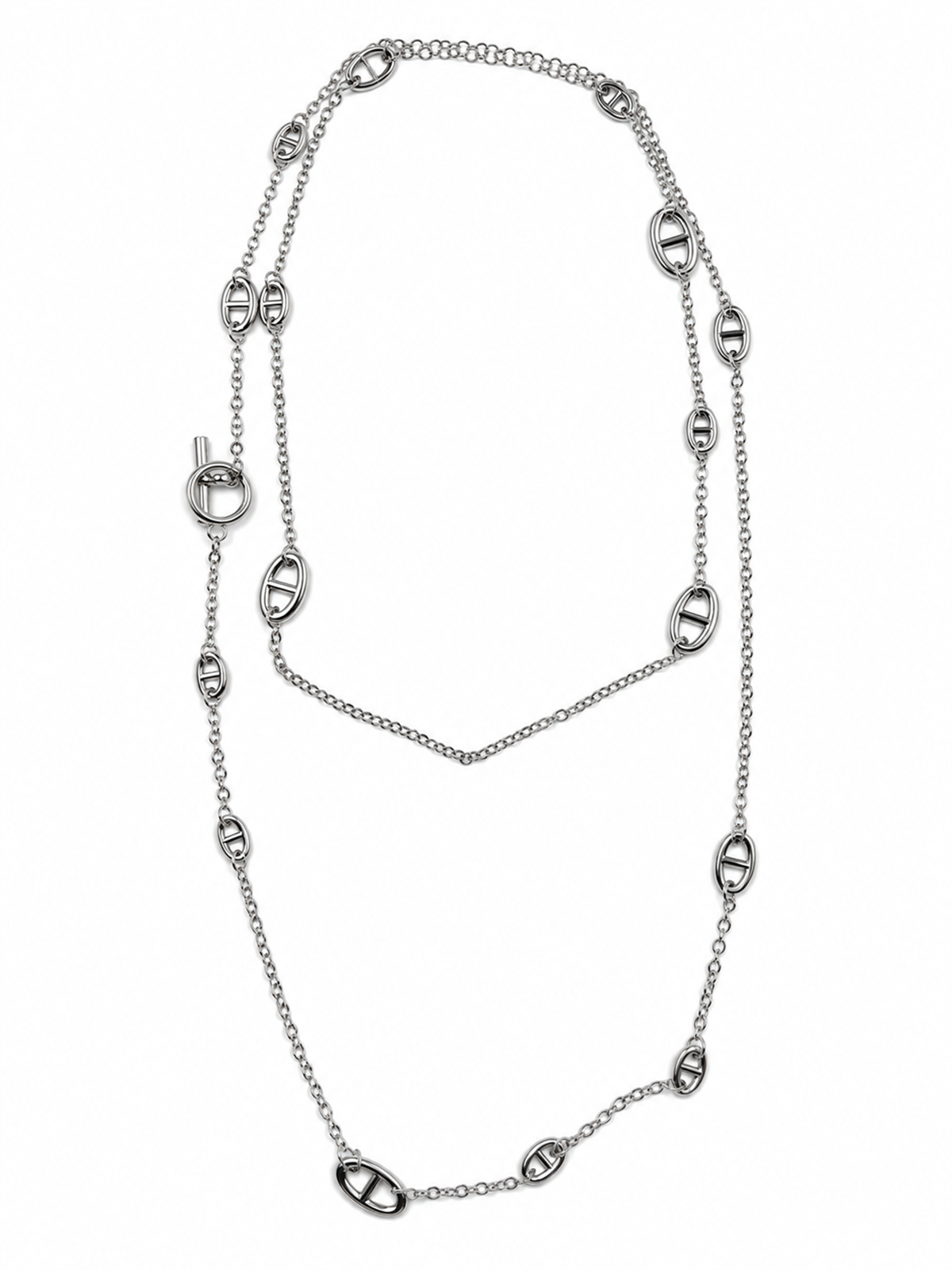 Oval Model Silver Tasarım Kolye