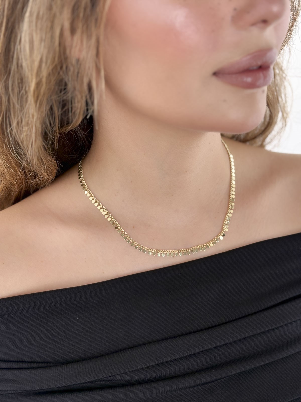 Pul Sıralı Zincir Kolye