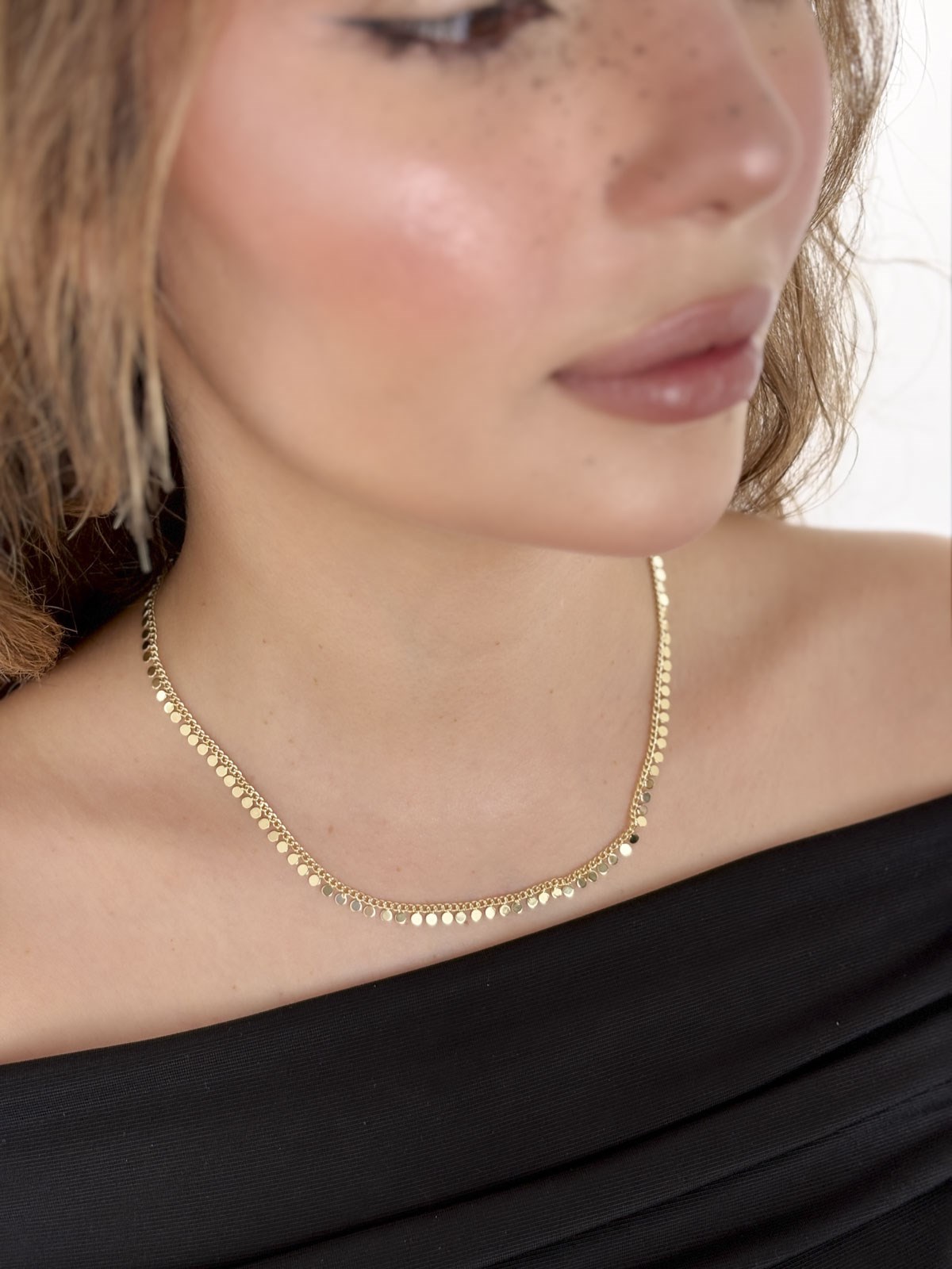 Pul Sıralı Zincir Kolye