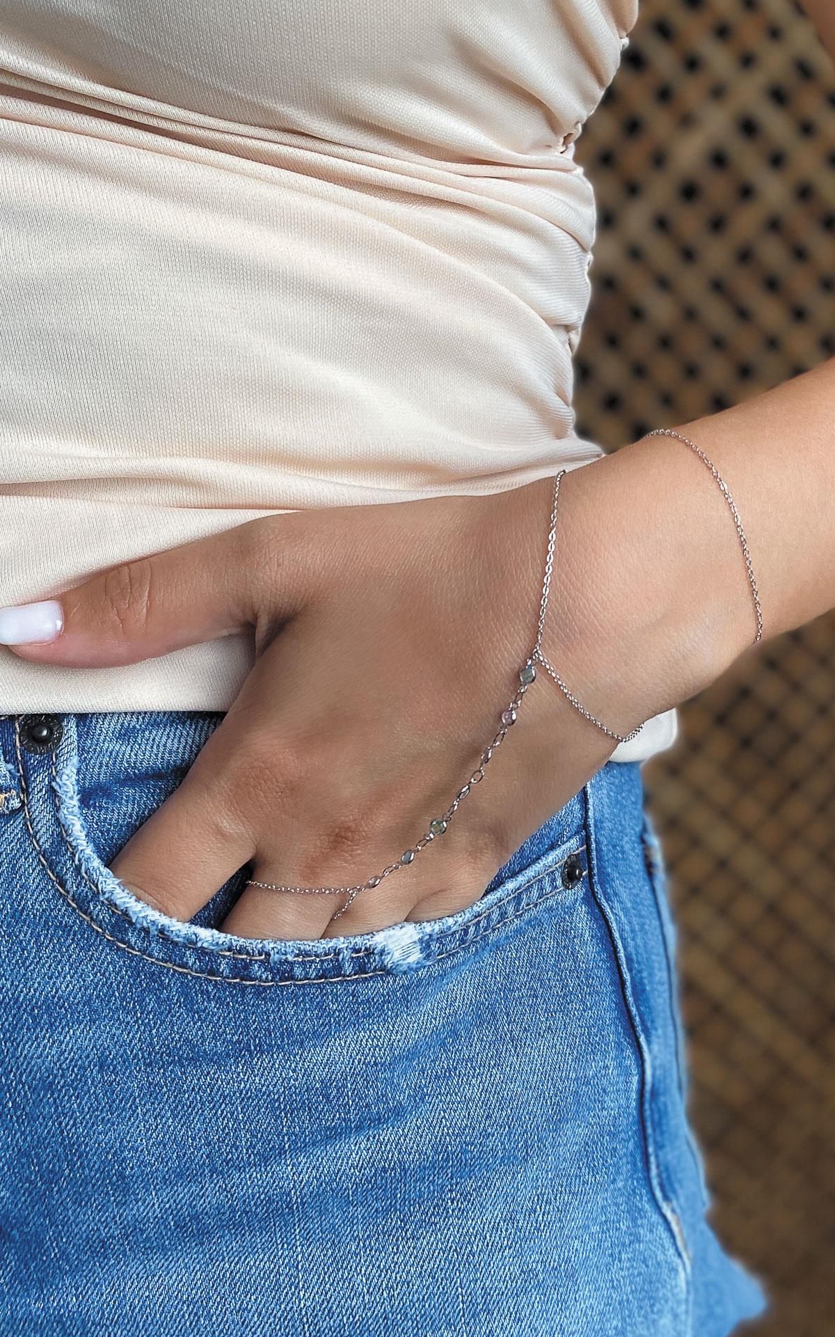 Renkli Taş Sıralı Gümüş Şahmeran