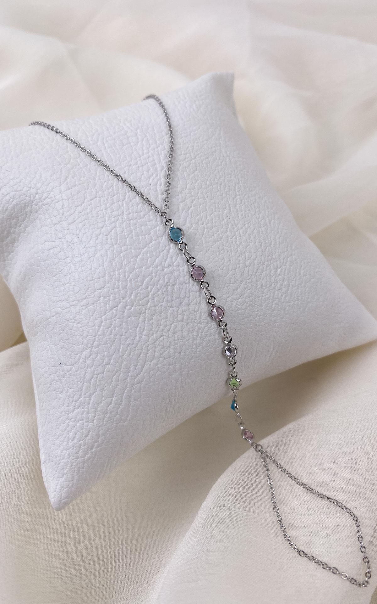 Renkli Taş Sıralı Gümüş Şahmeran