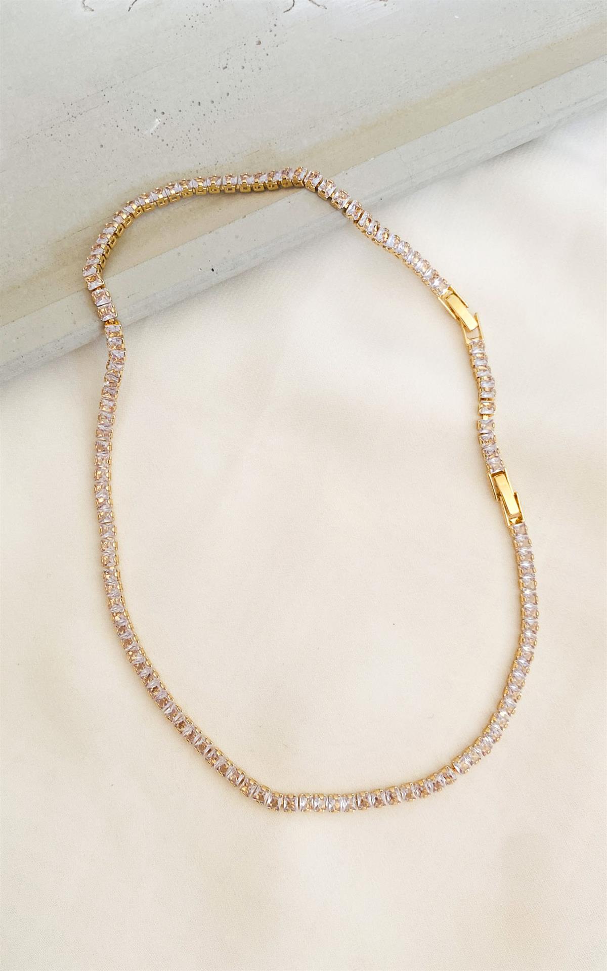 Su Yolu Gold Çelik Kolye