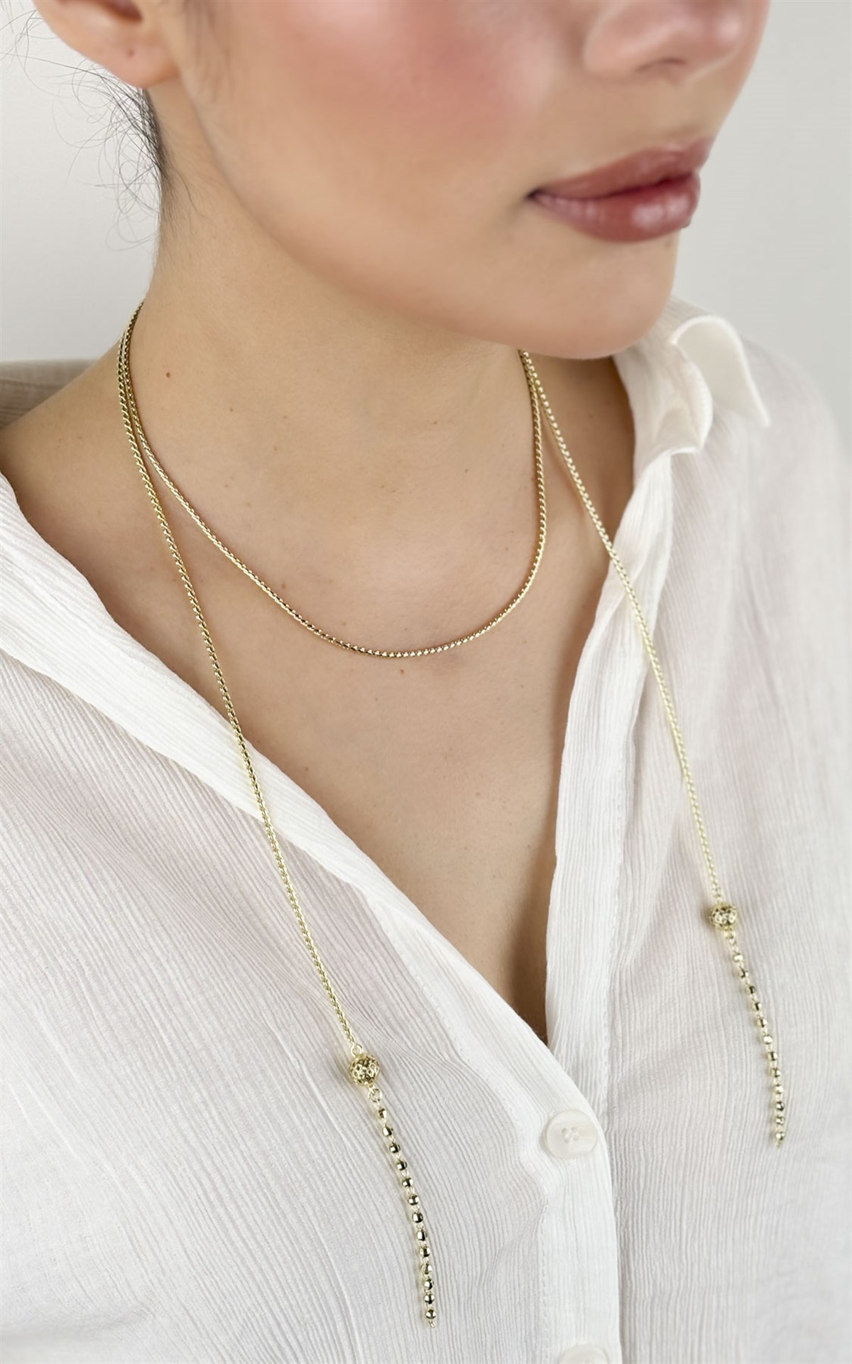 Topçuk Figürlü Kolye