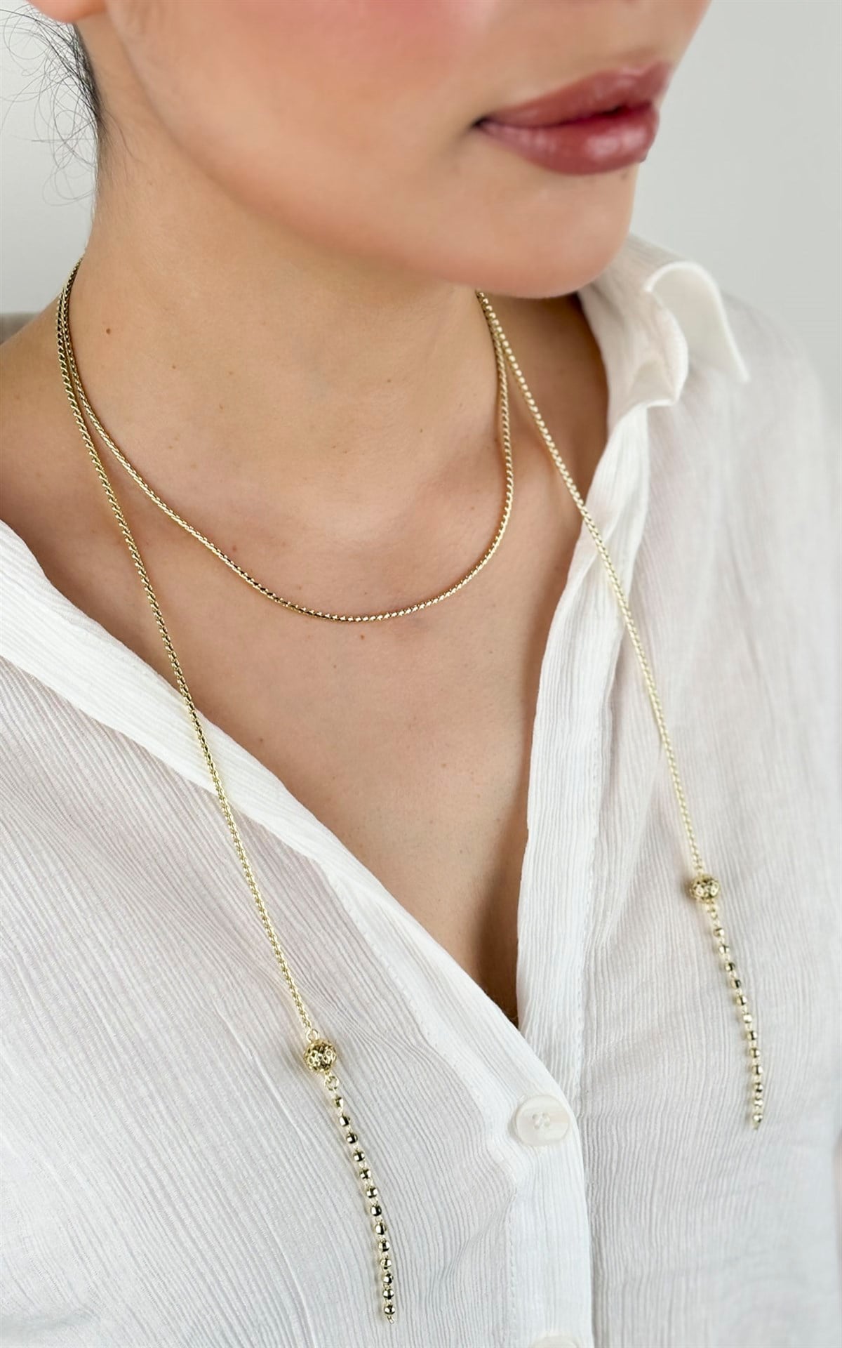 Topçuk Figürlü Kolye