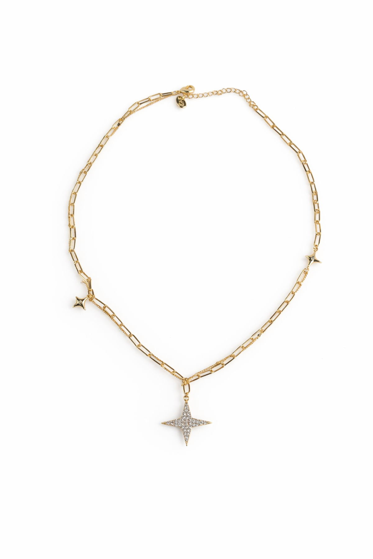 Yıldız Figürlü Taşlı Kolye