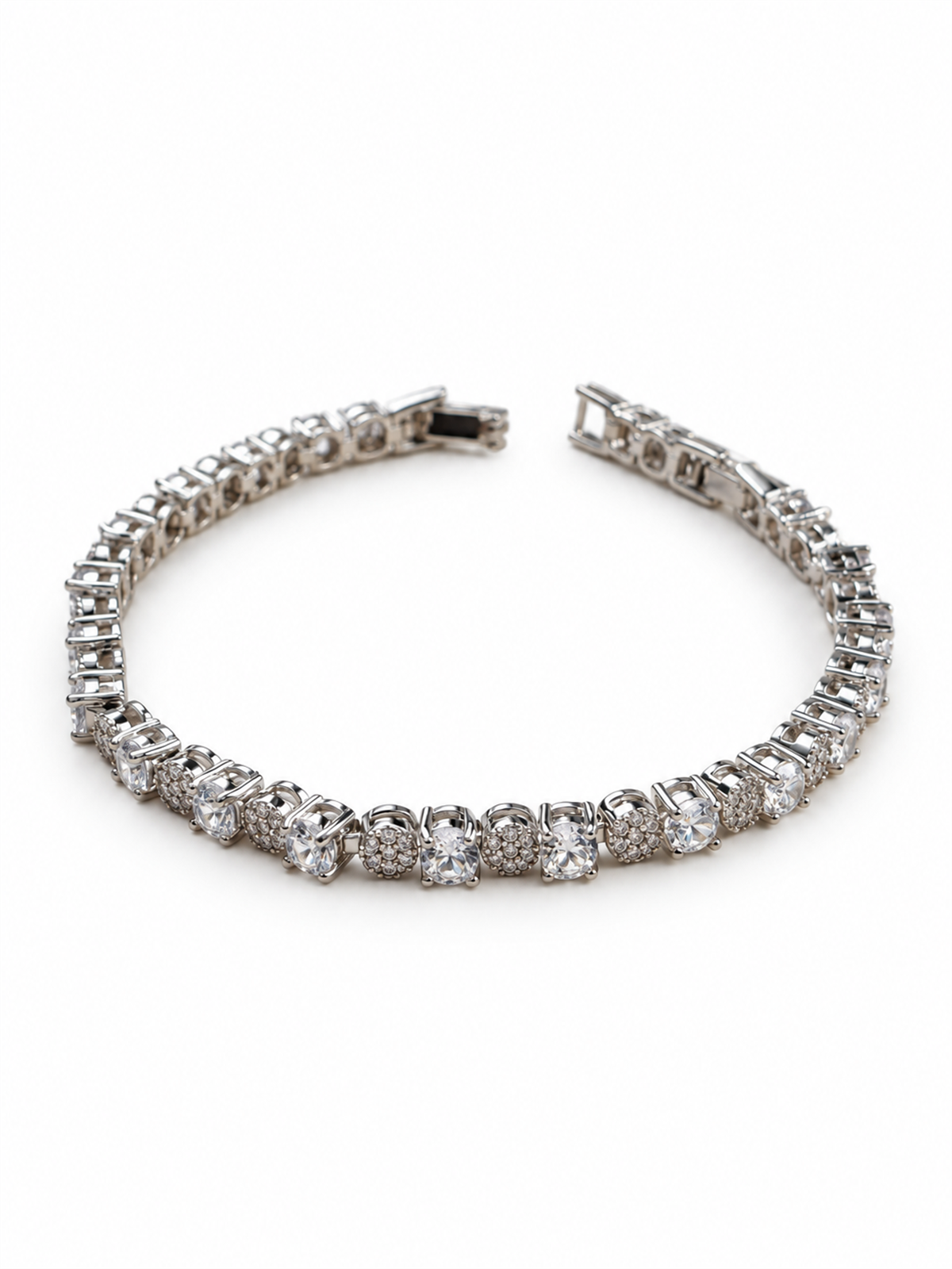 Zirkon Taşlı Silver Bileklik