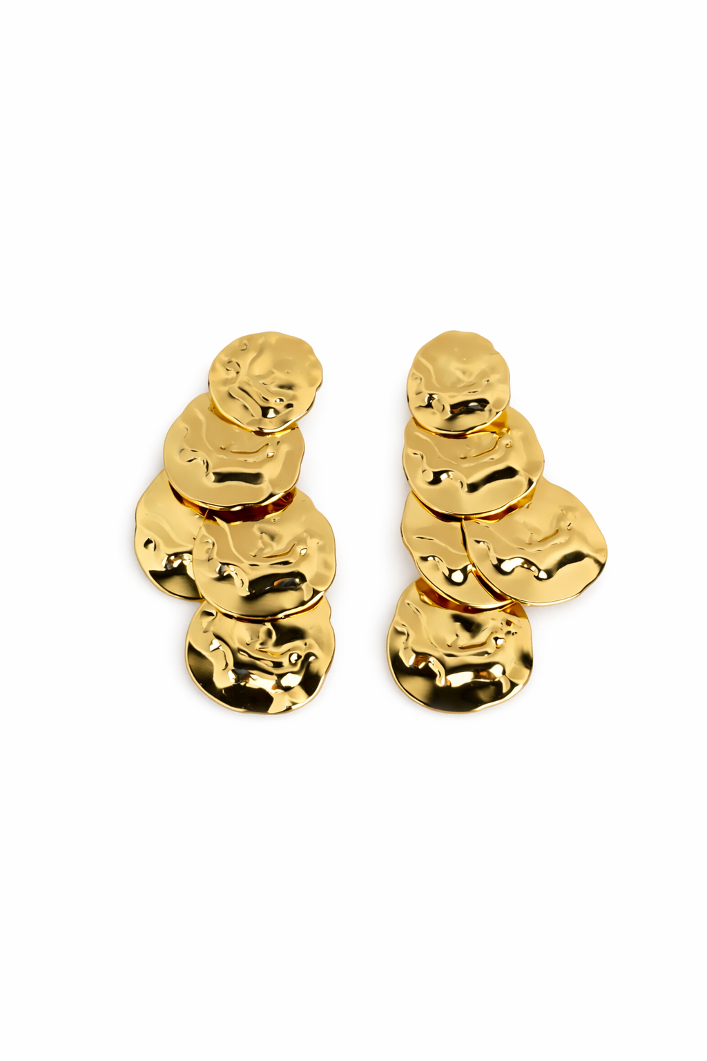 Ezme Plaka Sıralı Küpe