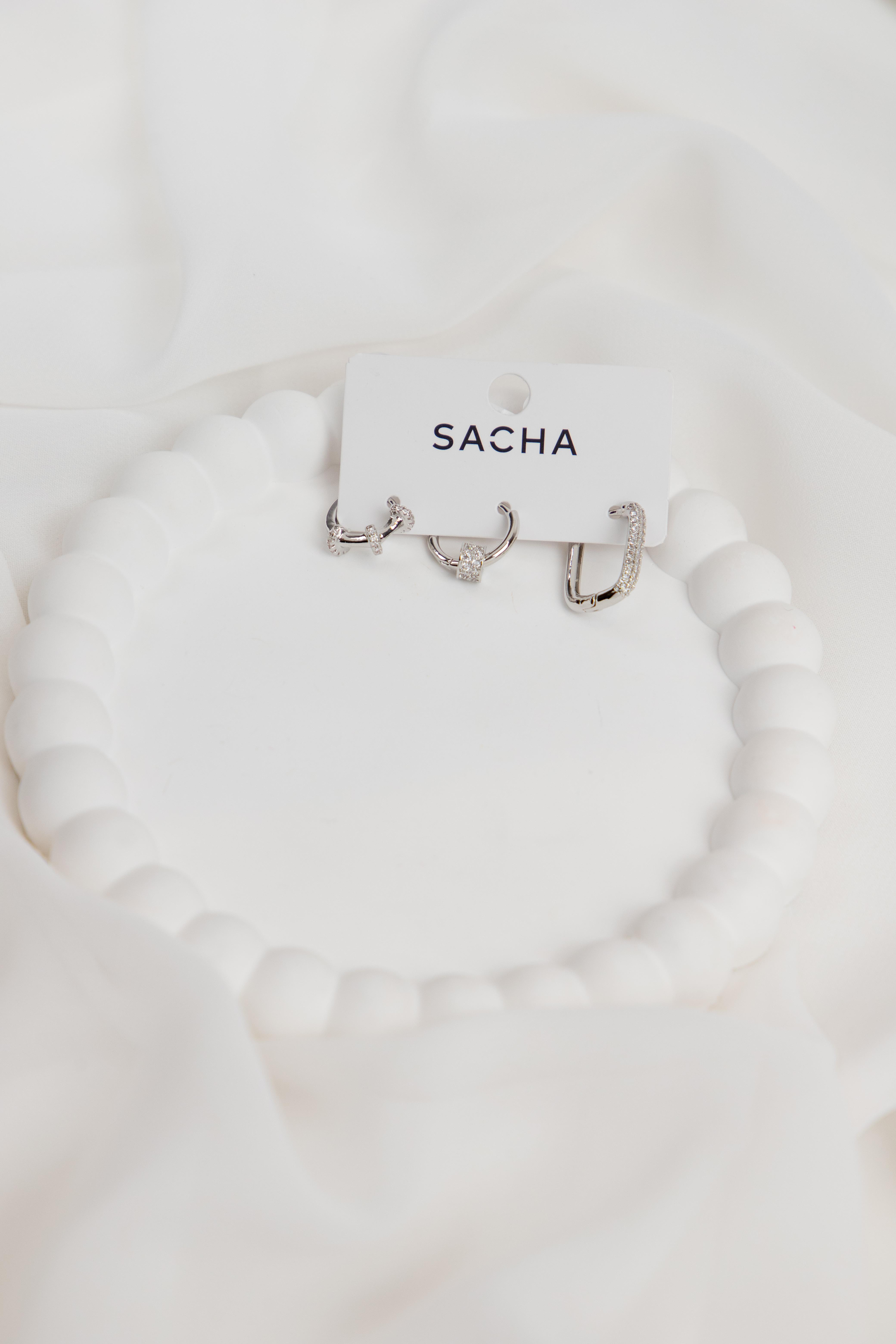 Figürlü Gümüş Set Halka Küpe