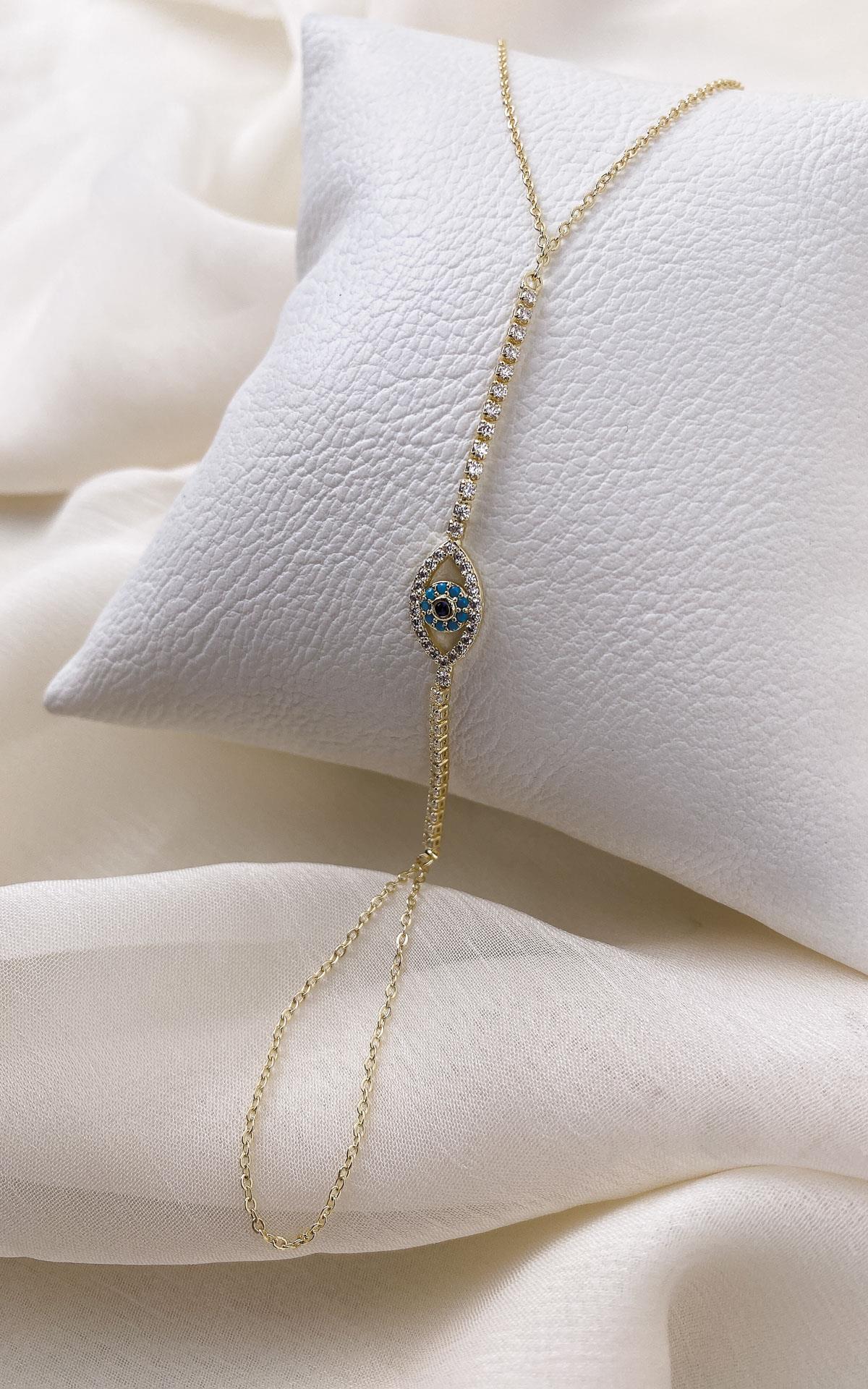 Göz Figürlü Taşlı Gold Şahmeran