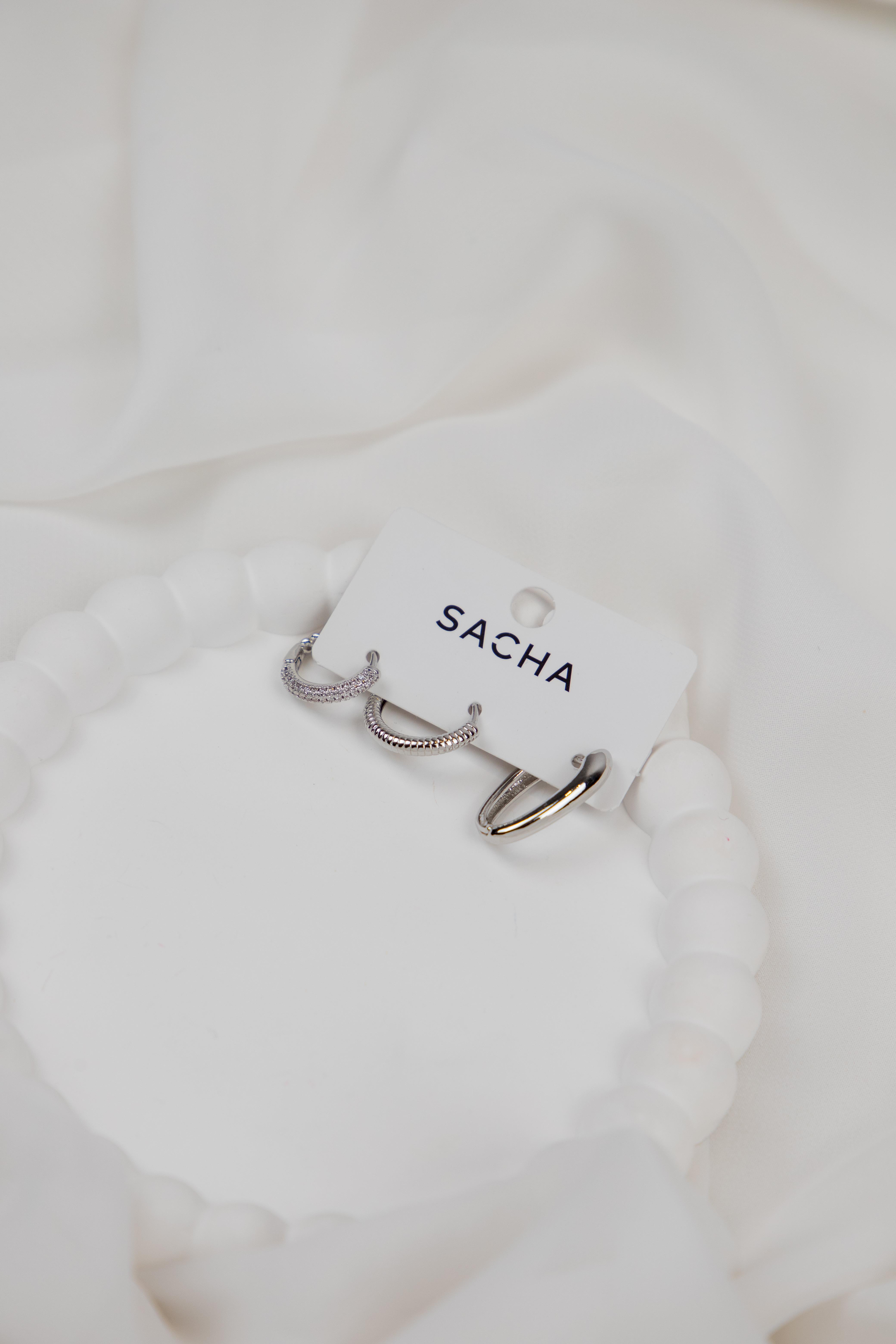 Gümüş Set Halka Küpe