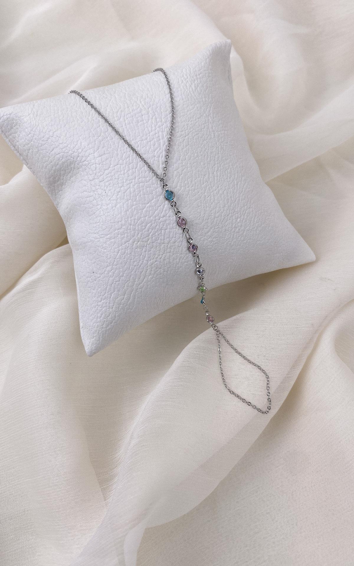 Renkli Taş Sıralı Gümüş Şahmeran