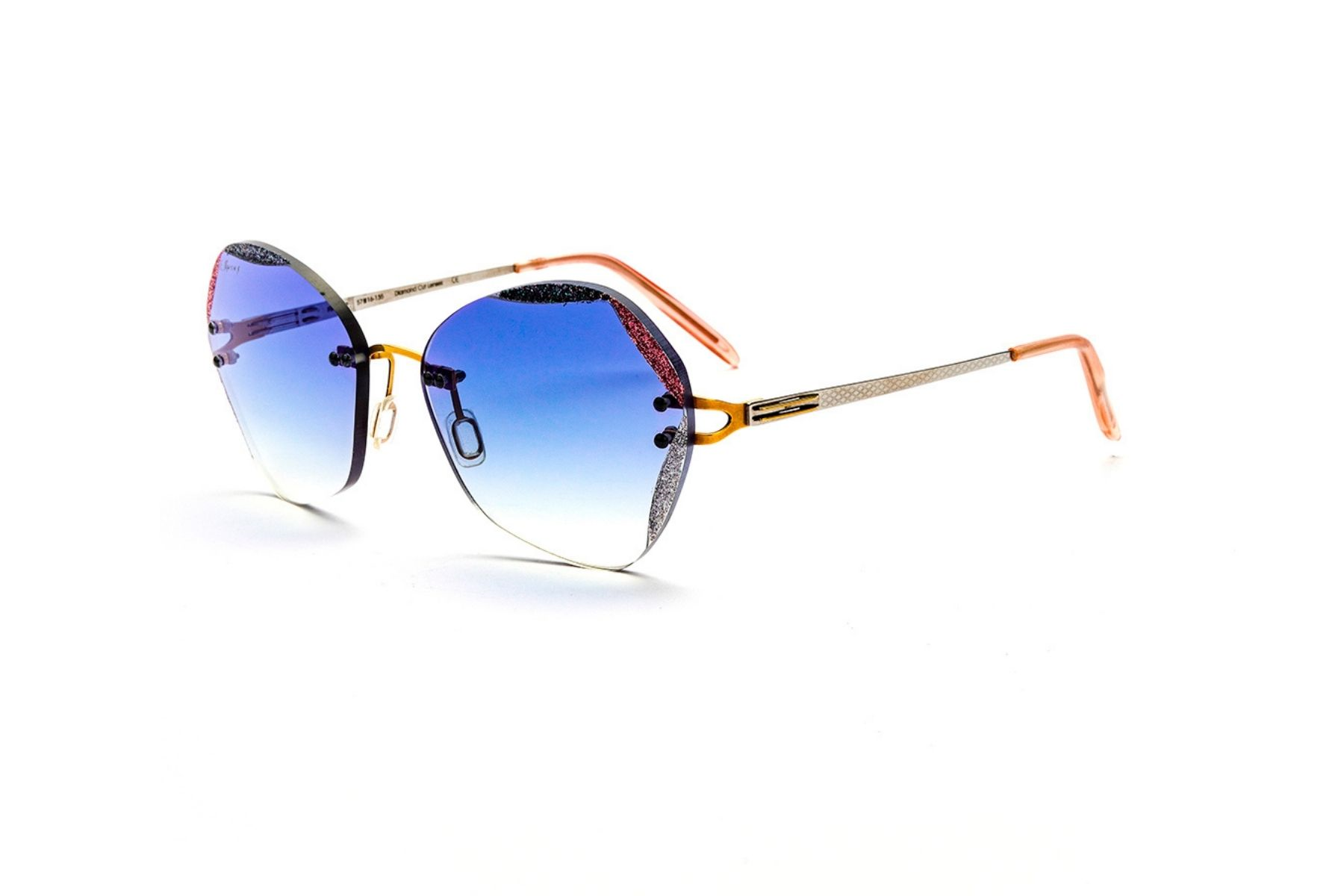 Freddie Mercury 1454 8 GEO GLD BLK STONE BLUE 54