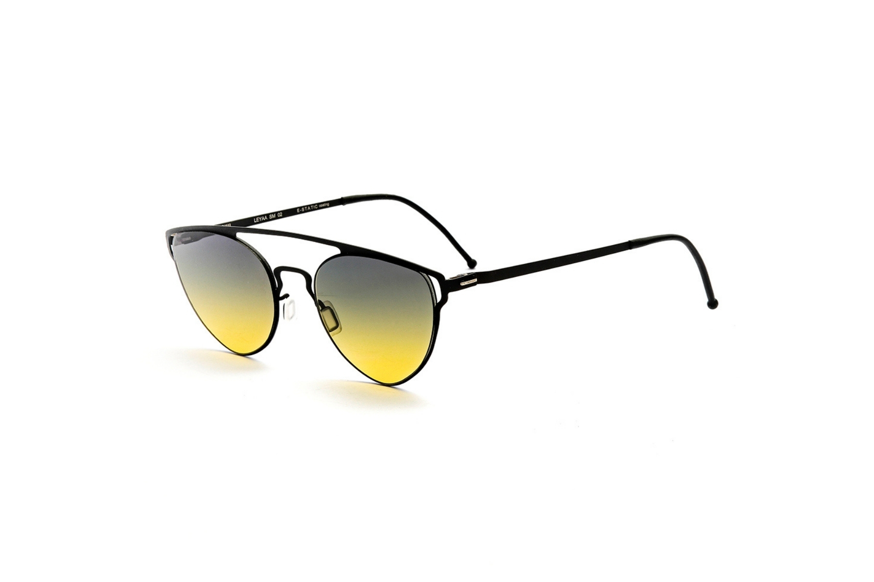 Mooshu LEYAA SİYAH 2 SM FÜME SARI Unisex Güneş Gözlüğü