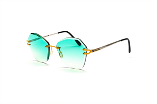 Freddie Mercury 1454 21 CAT EYE GLD GRN 56