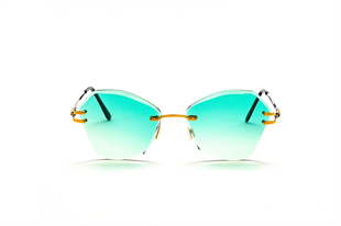 Freddie Mercury 1454 21 CAT EYE GLD GRN 56