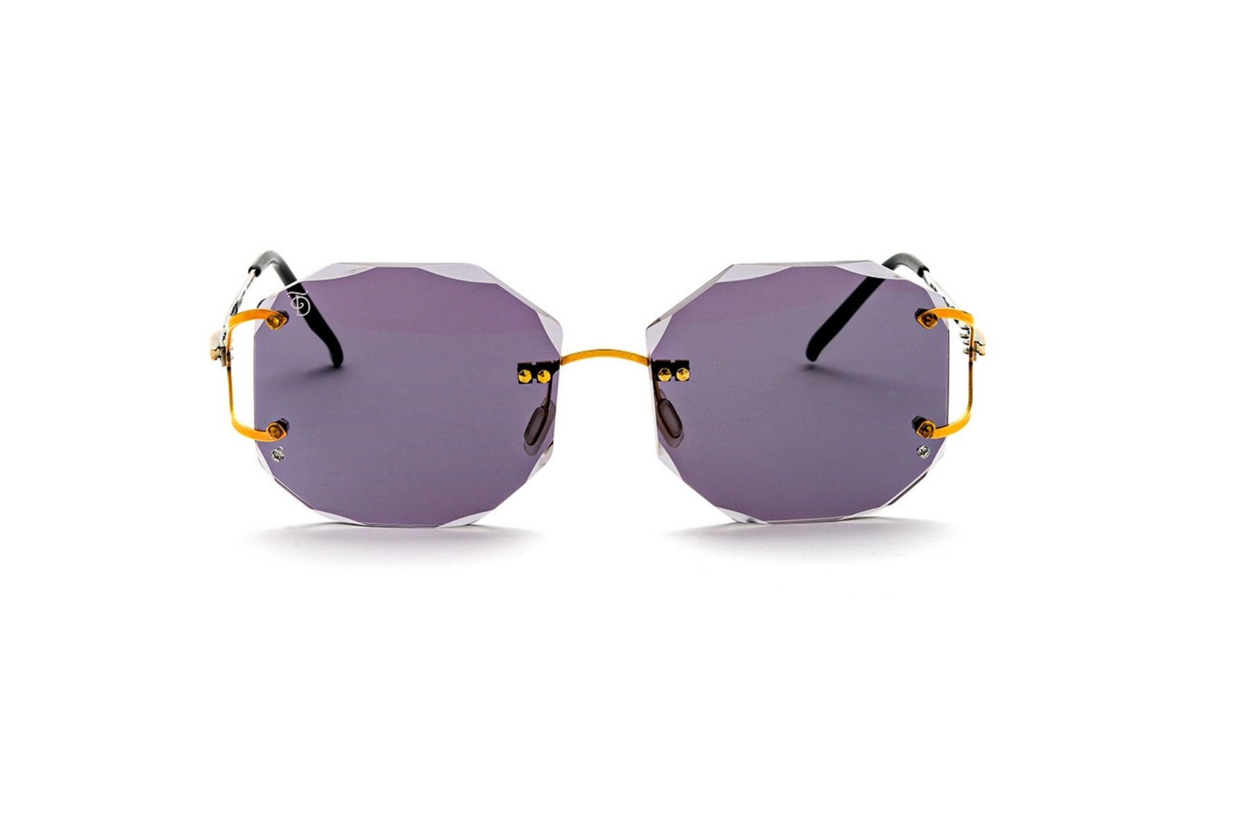 Freddie Mercury 1454  HEXAGON GLD ONE STONE SMK 56