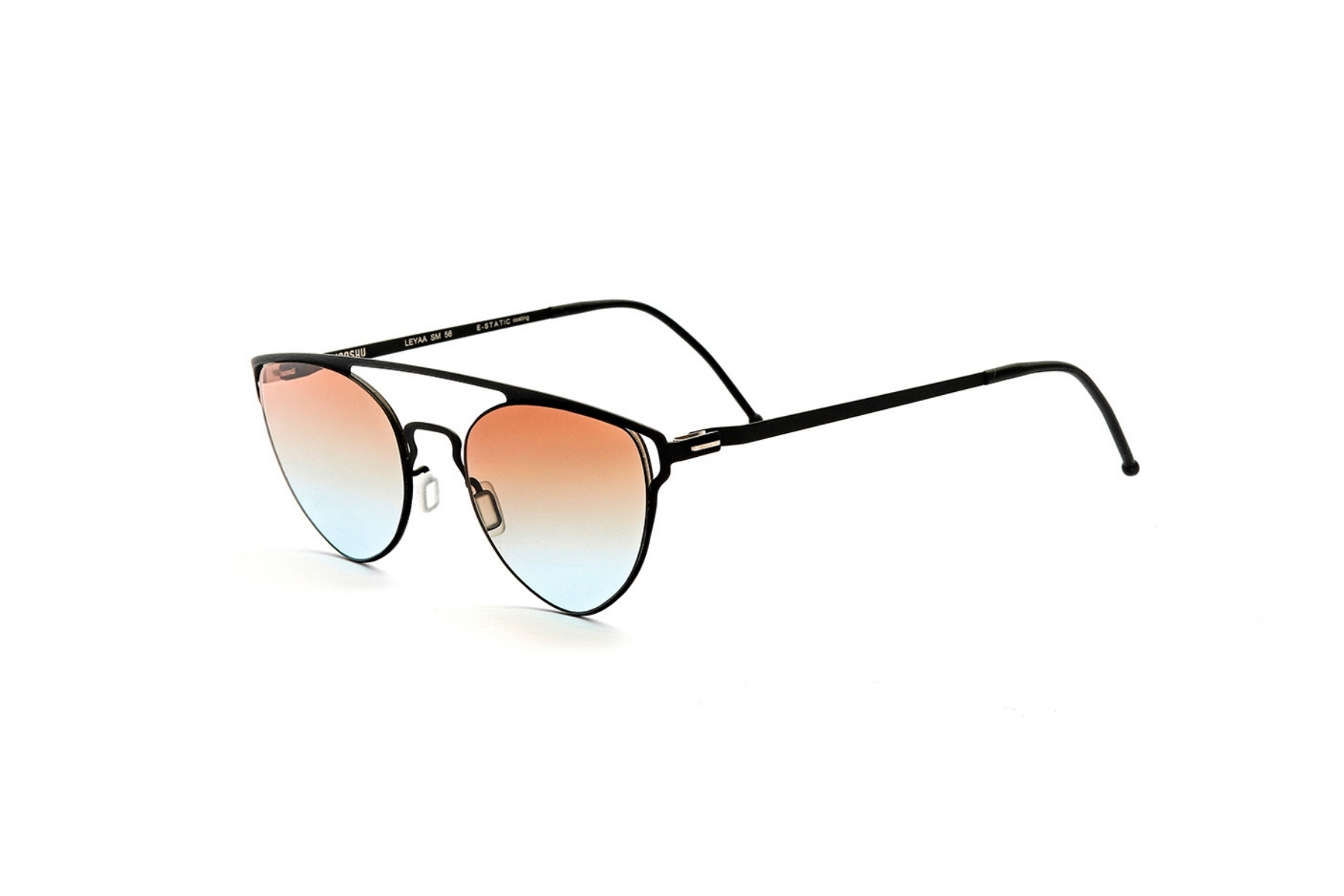 Mooshu LEYAA SİYAH SM 56 KAHVE FÜME Unisex Güneş Gözlüğü
