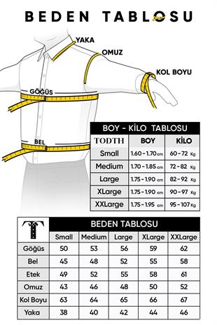 Todth Kolay Ütülenebilen Dört Mevsim Modern Fit Yumuşak Dokulu Gri Düz Erkek Gömlek