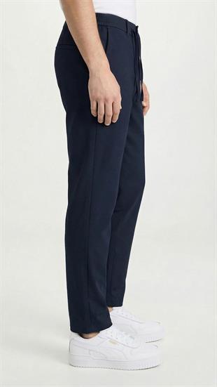 Lacivert ipli Kolay Ütülenebilir Easy Iron Jogger Erkek Pantolon