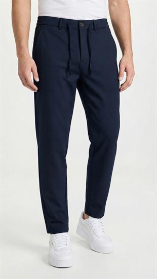 Lacivert ipli Kolay Ütülenebilir Easy Iron Jogger Erkek Pantolon