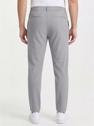 Spor Klasik Gri Kolay Ütülenebilir Easy Iron Erkek Pantolon
