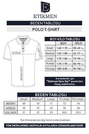 Beyaz Yeşil Çift Renkli Erkek Polo Yaka Tişört