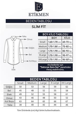 Beyaz Saten Slimfit Erkek Gömlek