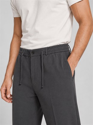  Füme Relax Fit İpli Baggy Pantolon