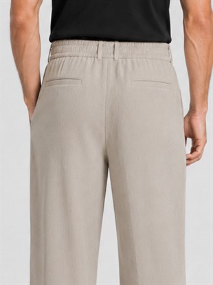 Vizon Relax Fit Bağcıklı Baggy Pantolon