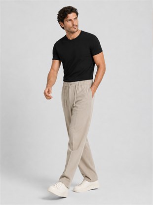 Vizon Relax Fit Bağcıklı Baggy Pantolon