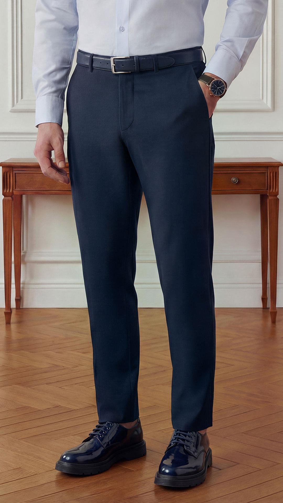 Siyah Slimfit Tişört & Lacivert Pantolon 2'li Kombin · 3
