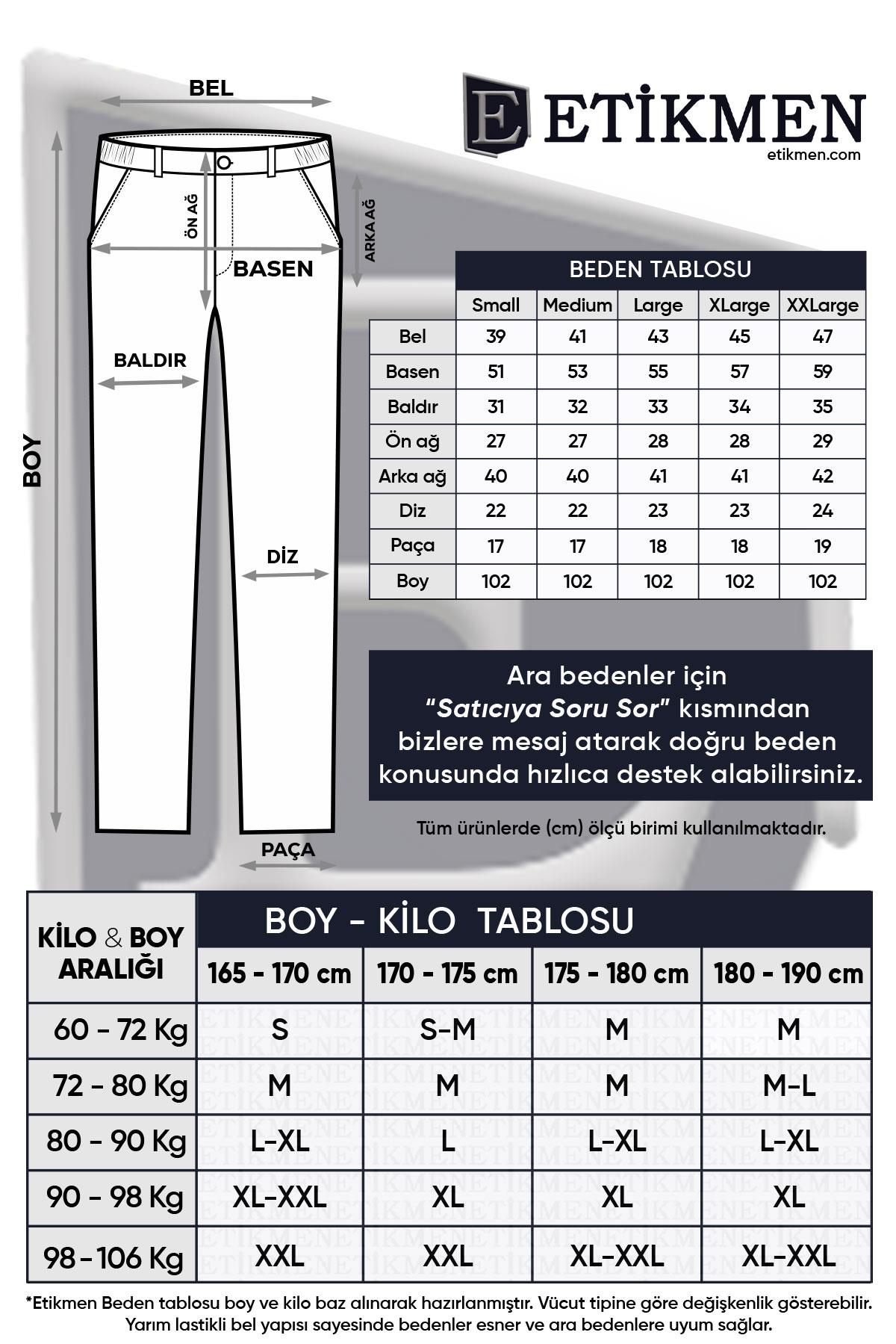 Spor Klasik Füme Kolay Ütülenebilir Easy Iron Erkek Pantolon · 7
