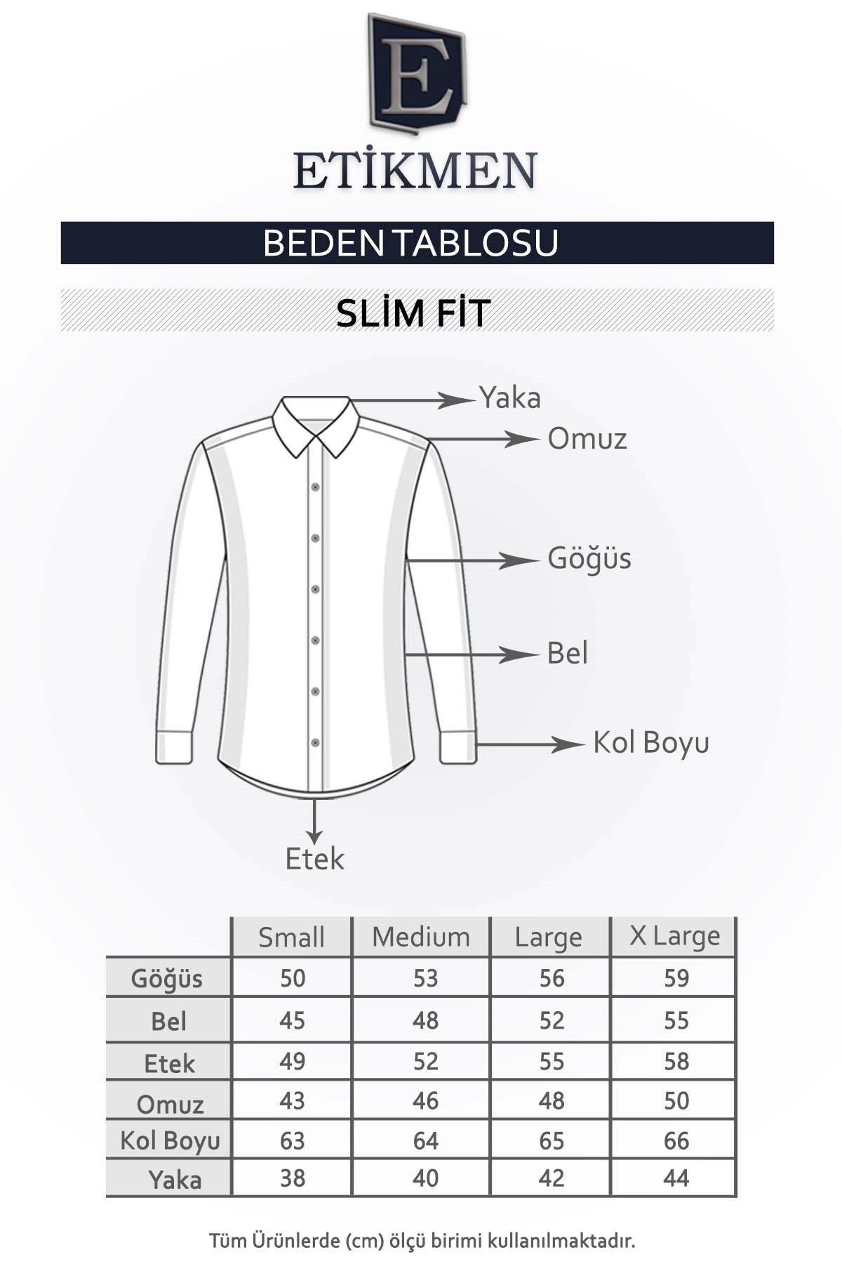 indigo Kahve Düğmeli Slimfit Erkek Gömlek · 8