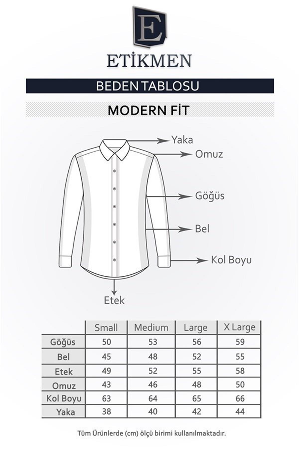 Krem Yeşil Desenli Slimfit Oduncu Erkek Gömlek · 7