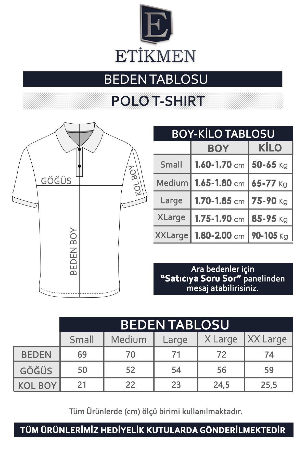 Lacivert Yaka Desenli Erkek Polo Yaka Tişört · 6