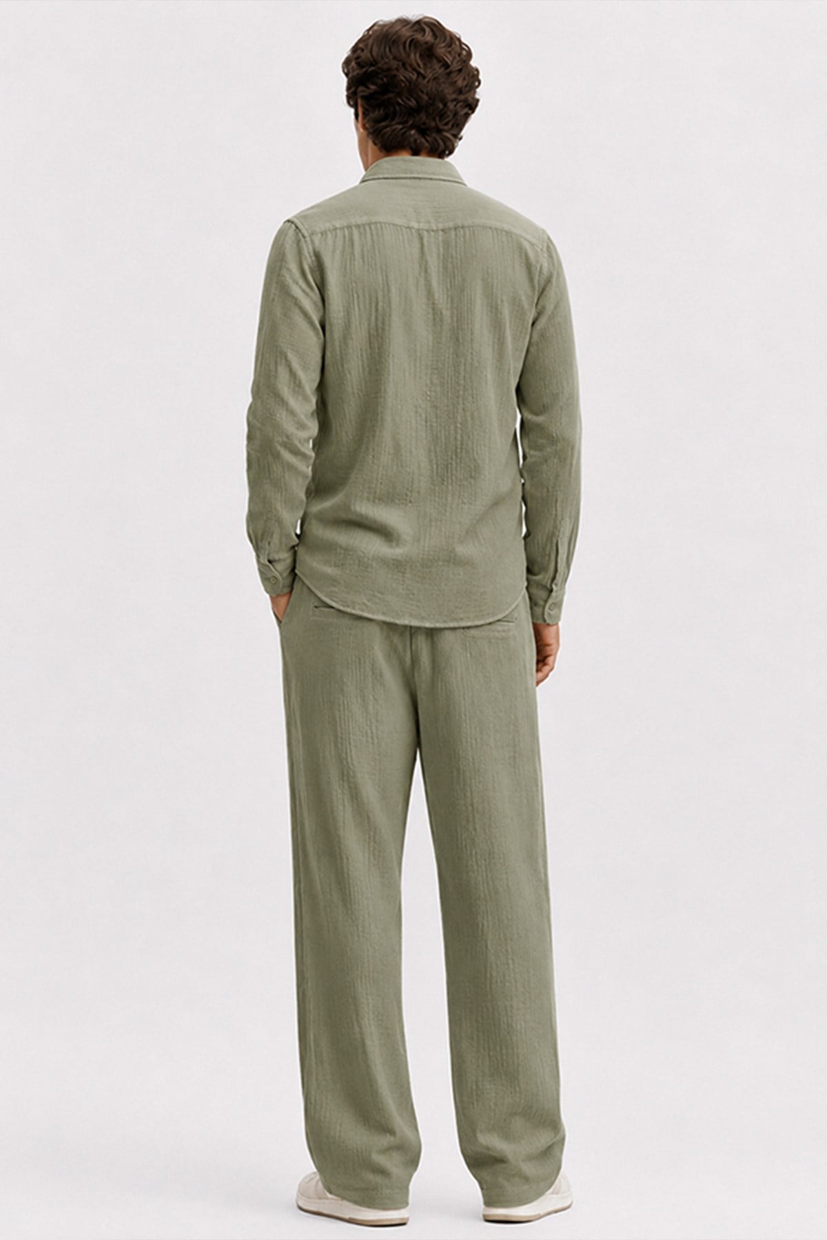 Haki Regular Fit Müslin Pantolon · 7