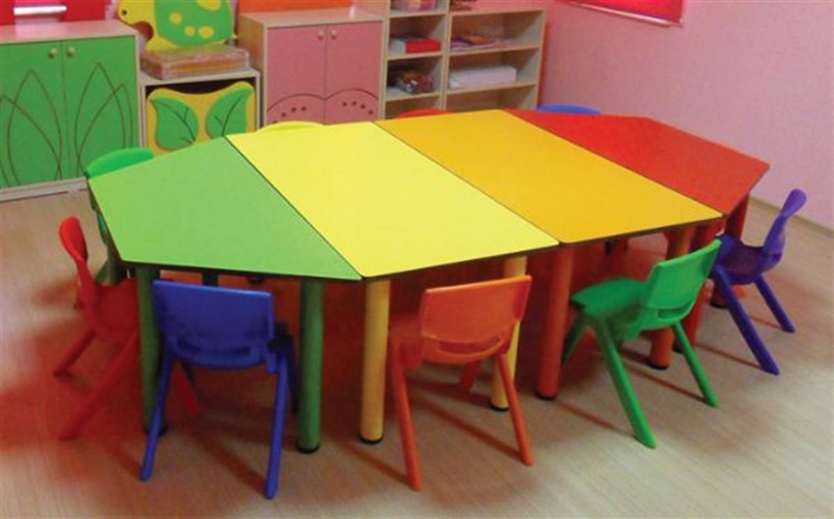 Anaokulu Anasınıfı  Trapez  Grup Masası