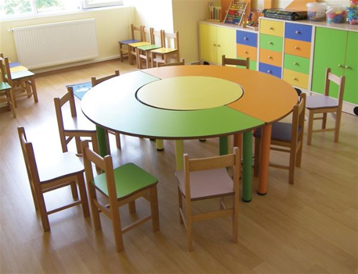 Декор на круглый стол в детский сад