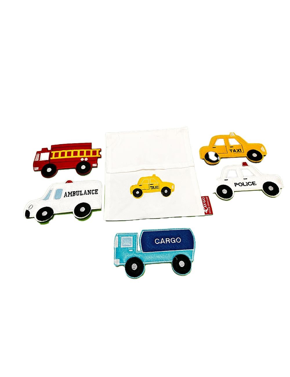 ÇANTALI KEÇE MESLEK ARABALARI SETİ 6PRC